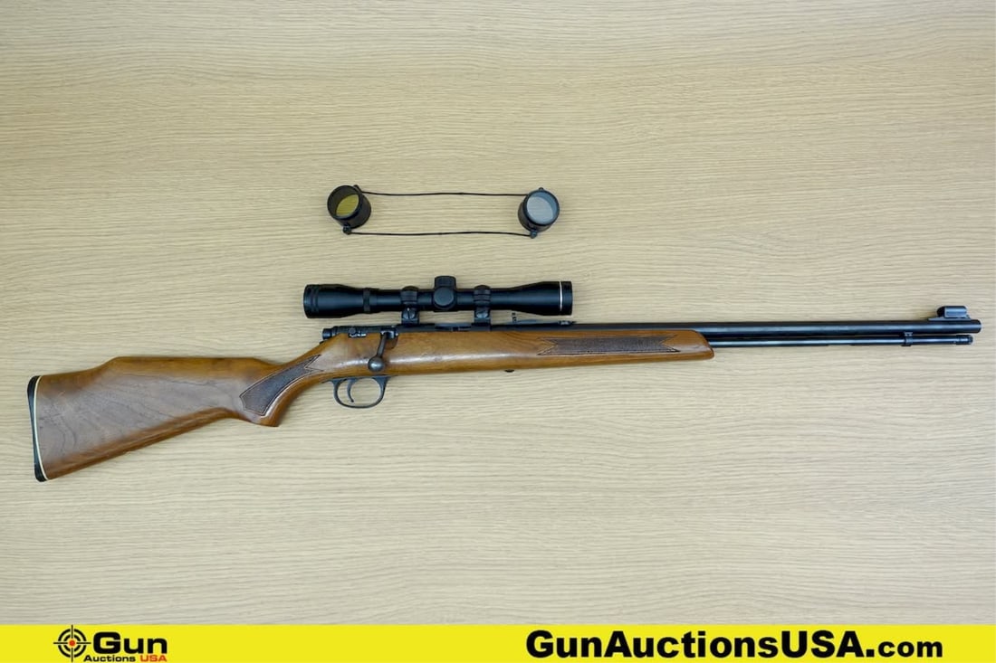 MARLIN 781 .22 S-L-LR Rifle. Good condition, Normal Handling Marks, Scattered Spotting and/or: MARLIN 781 .22 S-L-LR Rifle. Good condition, Normal Handling Marks, Scattered Spotting and/or Pitting. 22" Barrel. Shiny Bore, Tight Action Bolt Action Features a Tasco Scope with Lens Covers, Hooded