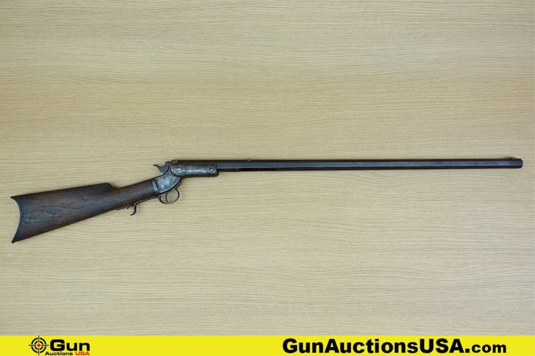 J STEVENS CO 36 RIMFIRE COLLECTOR'S Rifle. Good condition, Normal Handling Marks, Scattered Spotting: J STEVENS CO 36 RIMFIRE COLLECTOR'S Rifle. Good condition, Normal Handling Marks, Scattered Spotting and/or Pitting. 30" Barrel. Shiny Bore, Tight Action Break Action Single Shot Features an OCTAGONAL