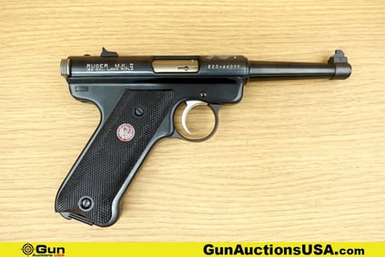 RUGER MKII .22 LR TARGET Pistol. Excellent. 4.75" Barrel. Shiny Bore, Tight Action Semi Auto