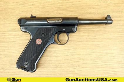 RUGER MK III .22 LR Pistol. Very Good. 4.75" Barrel. Shiny Bore, Tight Action Semi Auto Features a