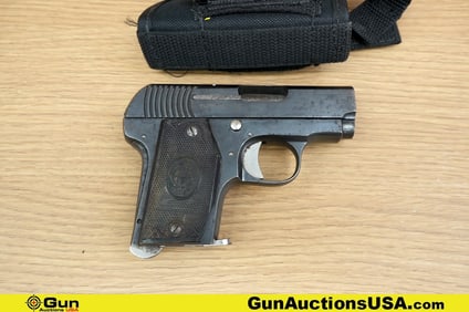 "" 1918 BRONCO 7.65 Pistol. Good condition, Normal Handling Marks, Scattered Spotting and/or