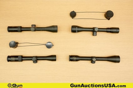 Simmons, BSA Scopes. Very Good. Four Scopes; One BSA Air Rifle 4x32 Scope with Cross Hair Reticle