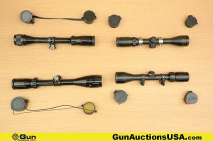 Bushnell Scopes. Good Condition. Four Bushnell Scopes; One Sportsman 3-9x32 with Duplex Reticle and