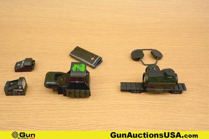 Primary Arms, SIGHTMARK, OPTIMA Sights . Very Good. Three Red Dot Sights; One Primary Arms Red Dot