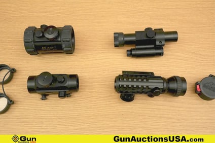 Hammers, Hi-Lux, BSA, Etc. Sights. Good Condition. Four Red Dot Sights. . (79012) (GSCN89)