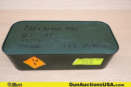 Surplus Ammo. 700 Rounds 7.62x39 in a Spam Can. (79738) (GSCV17)