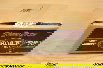 Blazer Brass 9MM Ammo. 500 Rds,115 Gr. . (79079) (GSCU97)