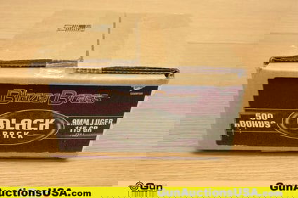 Blazer 9MM Ammo. 500 Rds. Of 115 Gr, FMJ. (79073) (GSCU11)