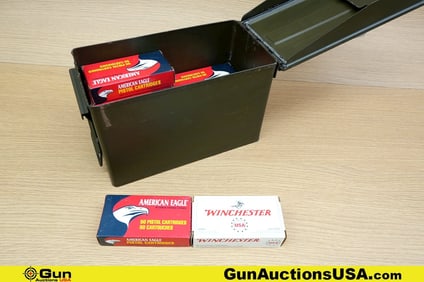 American Eagle, Winchester, Etc. .380 Caliber Ammo. Approx. 760 Rds Assorted .380. Includes Metal