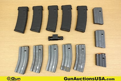 C-Products Defense, Magpul, Surplus 5.56/.223 Mags, Etc. . Very Good. Five 30 Rd P Mags for AR 15.