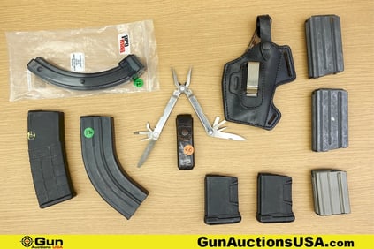 Ultimag, Promag, Leatherman, Etc. Magazines, Etc. . One .30 Rd 7.62x39 AR Magazine. One 5.56 30 Rd
