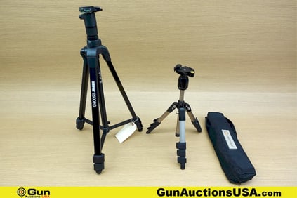Leupold, Sunpak Tripods . Very Good . One Leupold Compact Table Top Tripod and One Sunpak Quick