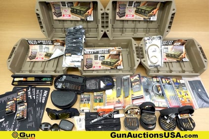 Otis, EMT, TakMat, Etc. .410 GA, 10 Ga., .223, Etc. Cleaning Kits, Reloading Equip.. Very Good.