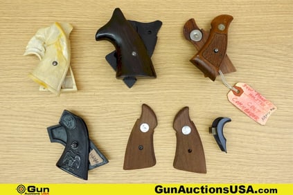 Colt, Etc. COLLECTOR'S Grips. Very Good. Two K Frame Grips, One Set of COLT Eagle Grips, One Set of
