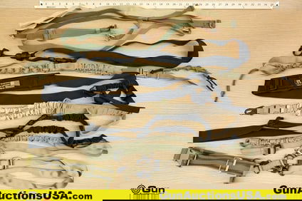 Military Surplus, Troy, Etc. Slings. Very Good. Assorted Nylon Adjustable Slings. . (79699) (GSCO28)