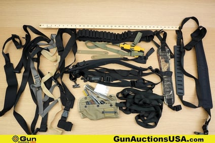 Black Hawk, Etc. Slings, Straps. Very Good. Assorted Nylons Slings and Straps. . (79703) (GSCO32)