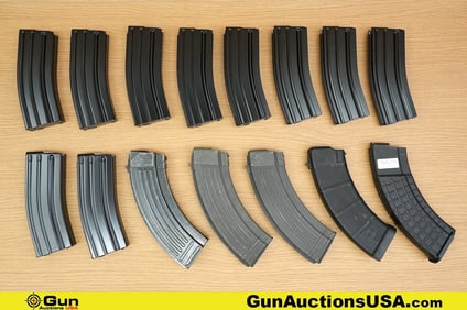 KCI, Etc. 5.56, 7.62x39 Magazines. Very Good. 15 Mags in total; Ten KCI AR15 5.56 30 Rd Magazines