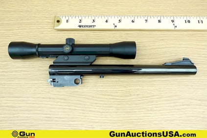 THOMPSON CENTER .357 MAGNUM Barrel . Very Good. One 10" BEAUTIFULLY BLUED Barrel with Fixed Front