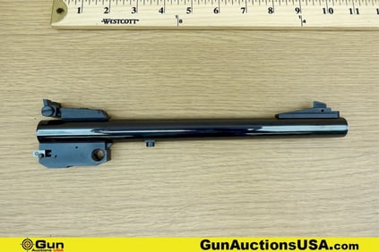 THOMPSON CENTER .223 REM Barrel . Very Good. One 10" Polished Blued Barrel with Fixed Front Sight,