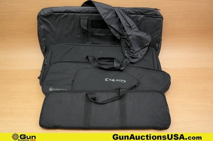 Bulldog, Beretta, Etc. Gun Cases. . Very Good . Four Padded Rifle Cases. . (78444) (GSCP13)
