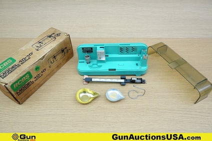 RCBS 1010 Reloading Scale. Good Condition . One Reloading Scale with Assorted Powder Measure Tools