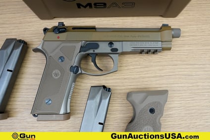 BERETTA M9A3 9mm APPEARS UNFIRED Pistol. Very Good. 5" Barrel. Shiny Bore, Tight Action Semi Auto