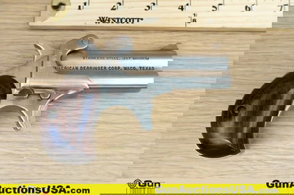 DERRINGER M-1 .357 MAGNUM Derringer Pistol. Very Good. 3" Barrel. Shiny Bore, Tight Action Single