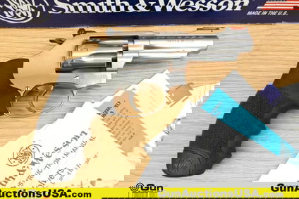 S&W 63-5 .22 LR Revolver. Very Good. 3" Barrel. Shiny Bore, Tight Action Features a Hi-Viz