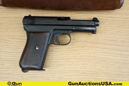 WAFFENBRIK MAUSER MAUSER 7.65 MATCHING NUMBERS Pistol. Excellent. 3 3/8" Barrel. Shiny Bore, Tight