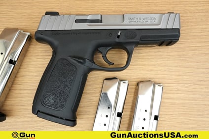 S&W SD9VE 9mm Pistol. Very Good. 4" Barrel. Shiny Bore, Tight Action Semi Auto Features Satin