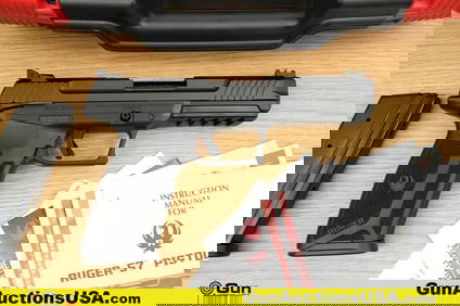 Ruger RUGER-57 5.7X28MM Pistol. Excellent. 4 7/8" Barrel. Shiny Bore, Tight Action Semi Auto