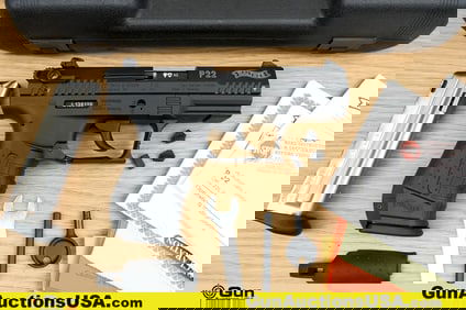 WALTHER P22 .22 LR THREADED BARREL Pistol. Like New. 3 3/8" Barrel. Semi Auto Features a THREADED