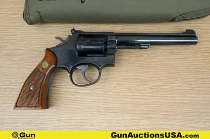 S&W 17-3 .22 LR Revolver. Good condition, Normal Handling Marks, Scattered Spotting and/or Pitting.