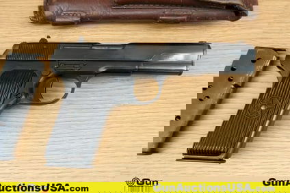 CUGIR TTC 7.62 X .25 Pistol. Needs Repair. 4.5" Barrel. Semi Auto Features a Brushed Blued Slide and