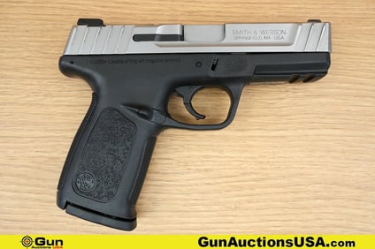 S&W SD9VE 9mm Pistol. Good condition, Normal Handling Marks, Scattered Spotting and/or Pitting. 4"