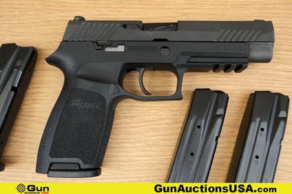 SIG SAUER P320 9X19 Pistol. Like New. 4.75" Barrel. Semi Auto Features Front and Rear Cocking