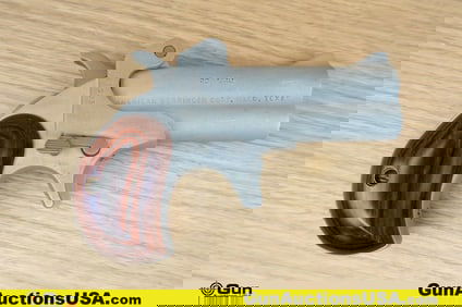 DERRINGER M-7 .22 WMR Pistol. Very Good. 3" Barrel. Shiny Bore, Tight Action Single Action Derringer