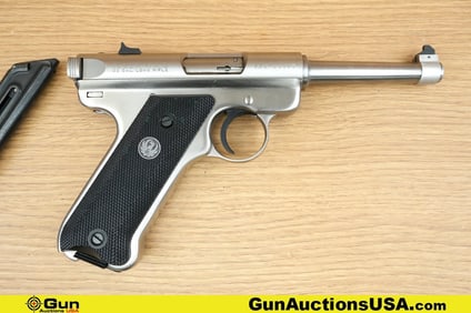 Ruger MKII .22 LR Pistol. Very Good. 4.75" Barrel. Shiny Bore, Tight Action Semi Auto This iconic