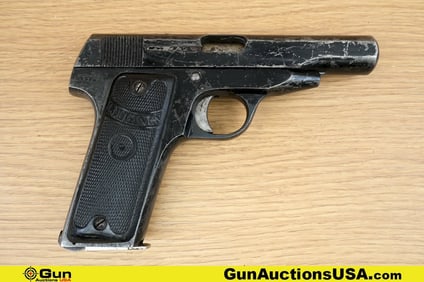 LONGINES AUTOMATIC PISTOL 7.65 Pistol. Fair Condition. 4" Barrel. Shootable Bore, Tight Action Semi