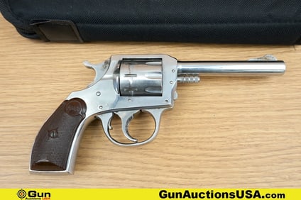 H&R ARMS CO. 923 .22 LR Revolver. Needs Repair. 4" Barrel. Features a Fixed Front and Rear Sight,