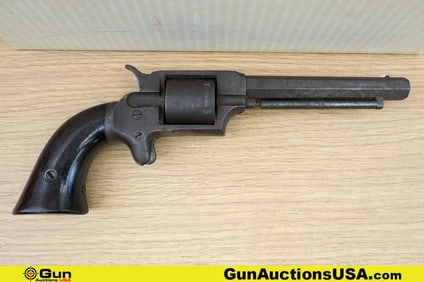 W. T. GRANT Appears to be .32 RF Revolver. Needs Repair. 5" Barrel. This vintage revolver Features a