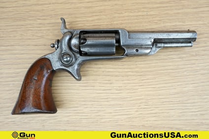 Colt 1855 .32 Cal Revolver. Needs Repair. 3.5" Barrel. Black Powder Only Features a Fixed Brass Bead