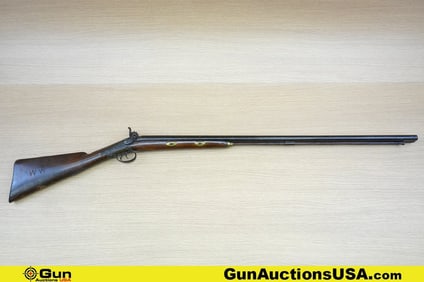 UNMARKED 12 Ga. Shotgun. Fair Condition. 36" Barrel. BLACK POWDER SXS Features a Bead Front Sight,