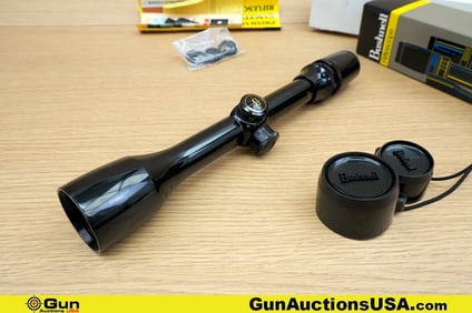 Bushnell Scope Chief 6 Scope. Good Condition. One 3-9x40 MM Objective Scope; Features Hunting Caps