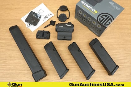 Sig Sauer, Glock, Scherer Glock 22, ROMEO5 Mags, Sight. Three 30 Rd .40 CAL 15 Rd Mags, One Glock 22