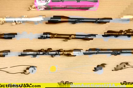 Simmons, Bushnell, Weaver, Tasco Fullfield, K4-W, Etc Scopes. Good Condition. Six Assorted Rifle