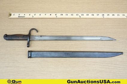 NAGOYA Type 30 Bayonet. Good Condition. One Arisaka Type 30 Bayonet. Features, Overall Length of 20"