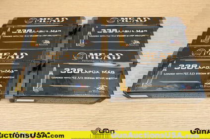 MEAD .338 LAPUA Ammo. 80 Total Rds of .338 LAPUA 300 GR BTHP. (79818) (GSCU61)