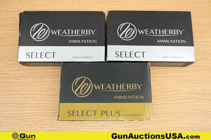 Weatherby 6.5 WEATHERBY RPM Ammo. 57 Total Rds of 6.5 WEATHERBY RPM. (79834) (GSCT62)