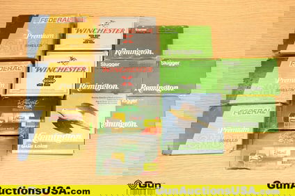 Rem, Win, Fed 16 Ga., 12 Ga., 10 Ga. Ammo. Approx. 90 Total Rds; 30 Rds of 16 Ga., 30 Rds of 12 Ga.,